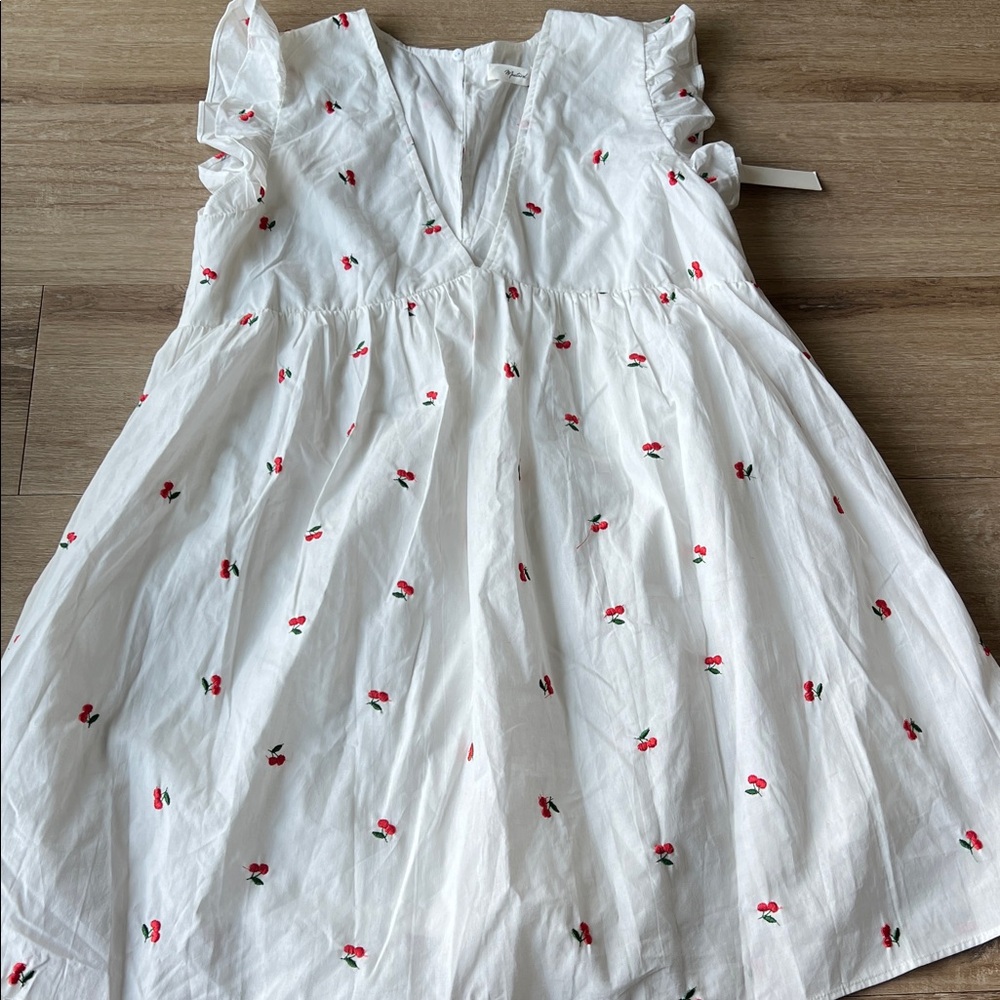 Mustard Seed • Cherry embroidery mini dress - Picture 3 of 6